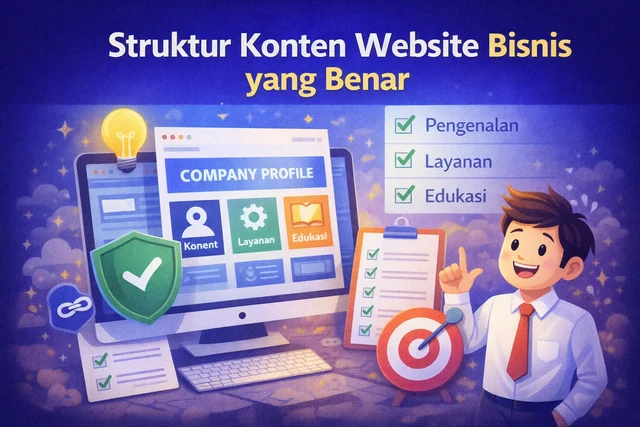 Struktur Konten Website Bisnis yang Benar agar Dipercaya Pengunjung